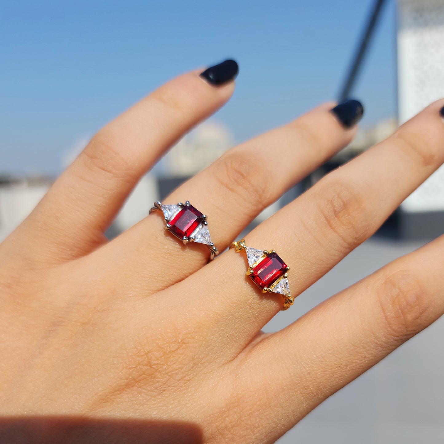 The Ambition Ring- Garnet