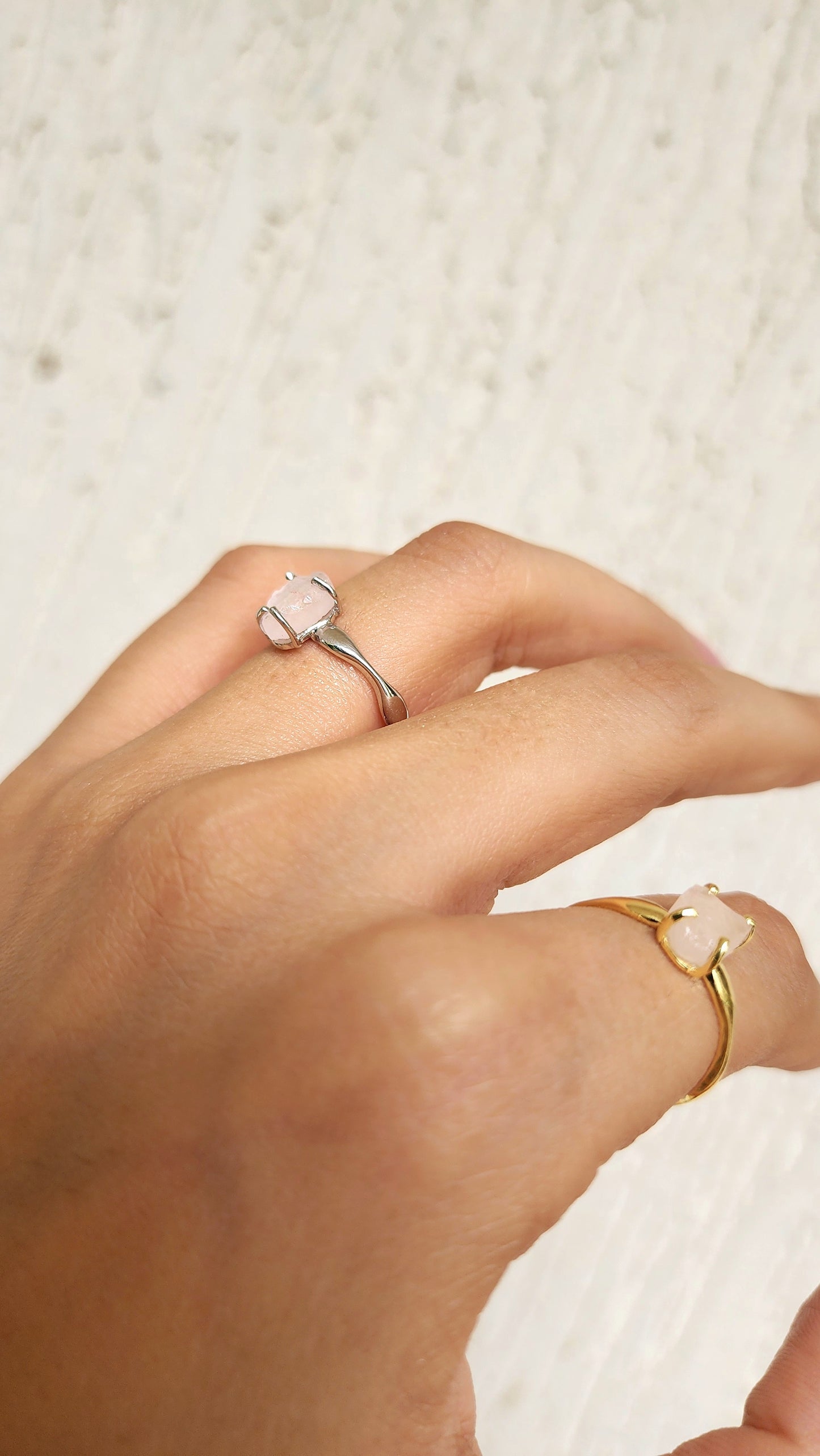 Thorn & Bloom - Raw Rose Quartz