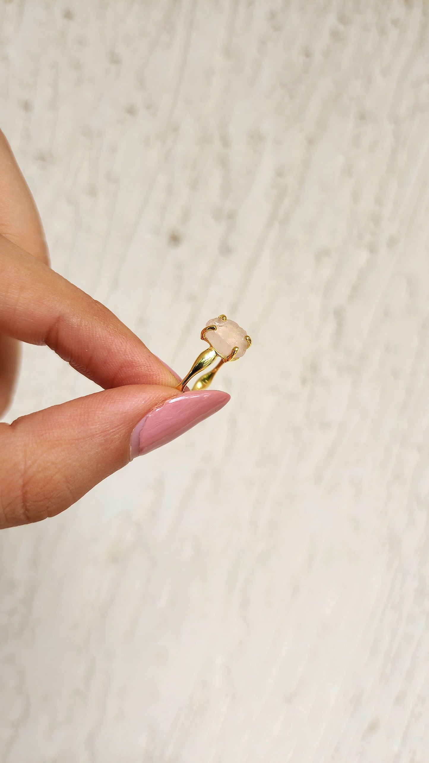 Thorn & Bloom - Raw Rose Quartz