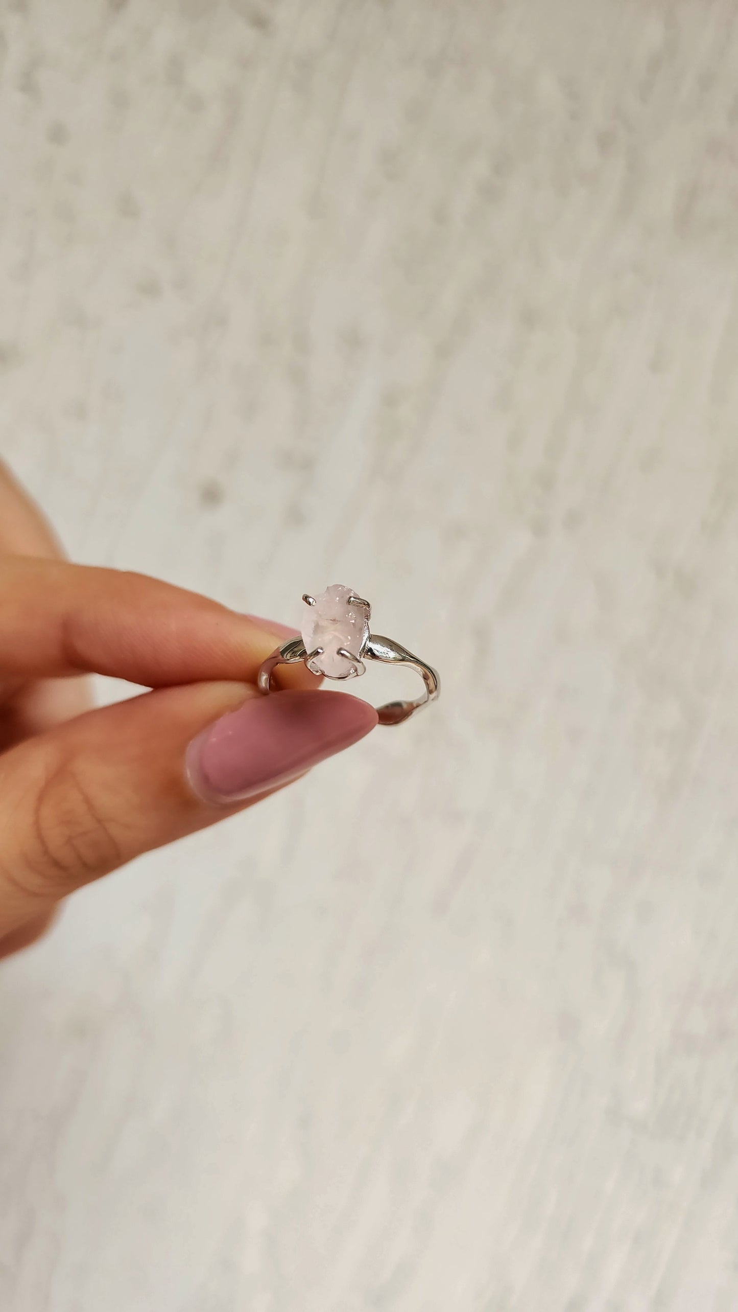 Thorn & Bloom - Raw Rose Quartz