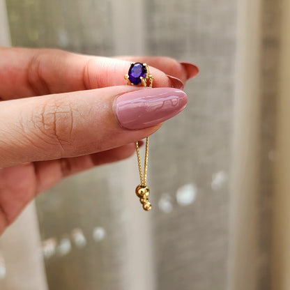 Trinity Ring - Amethyst -Peace of mind