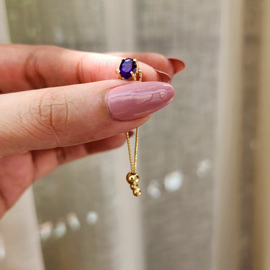 Trinity Ring - Amethyst -Peace of mind