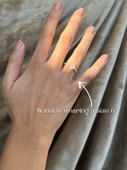 The Rose Ring - Rose Quartz