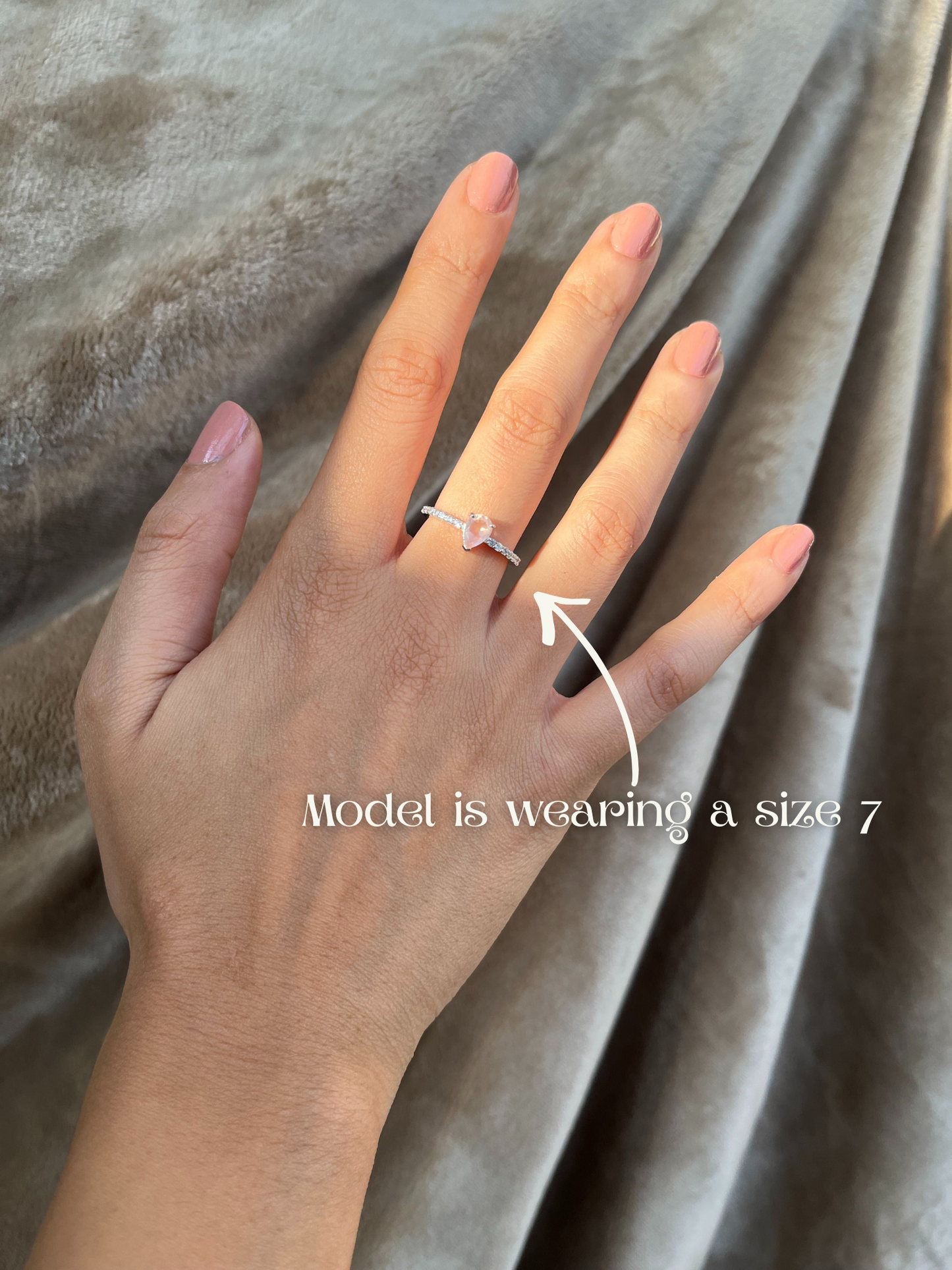 The Rose Ring - Rose Quartz