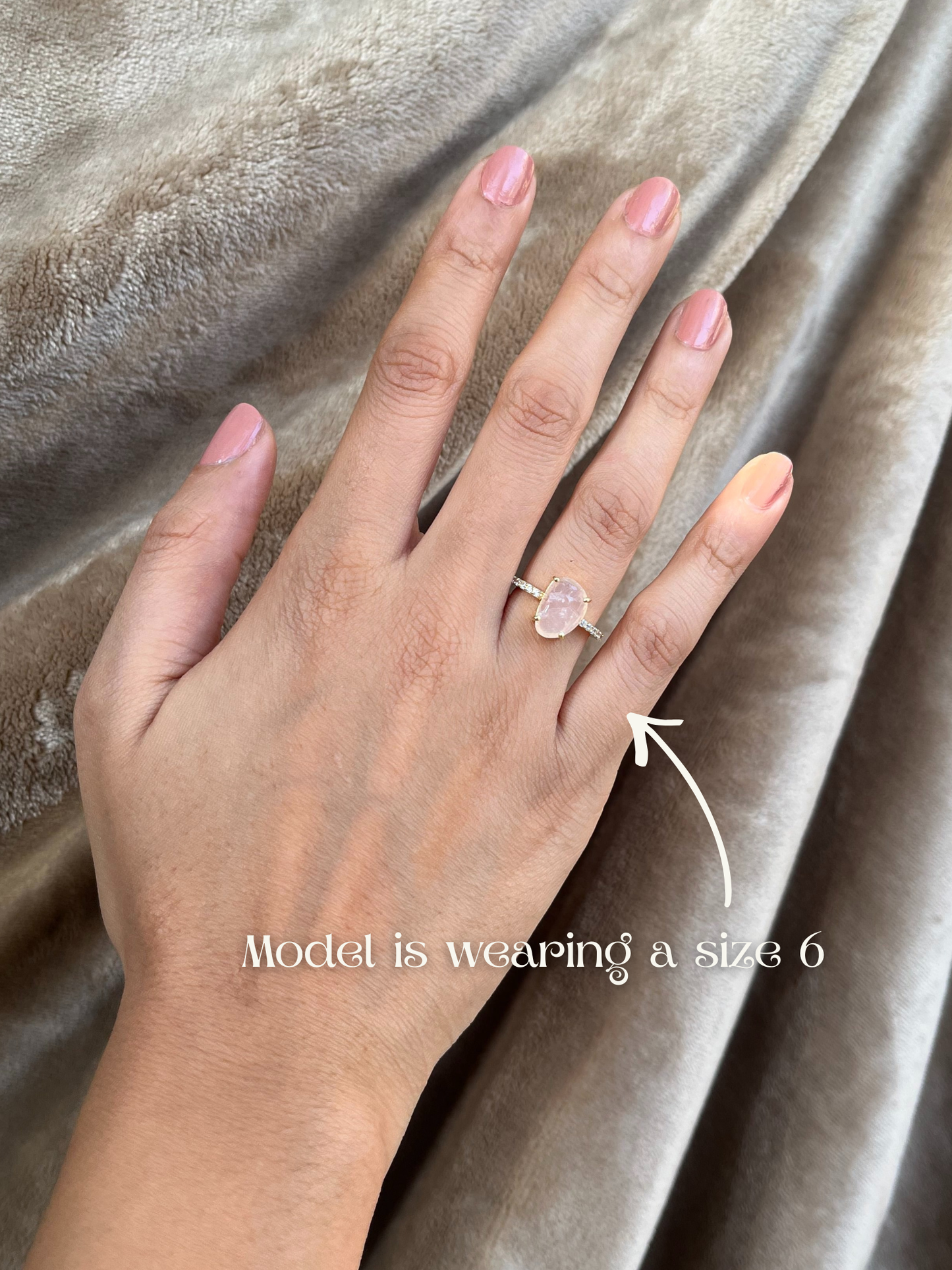 "Old Money" stack - Rose Quartz