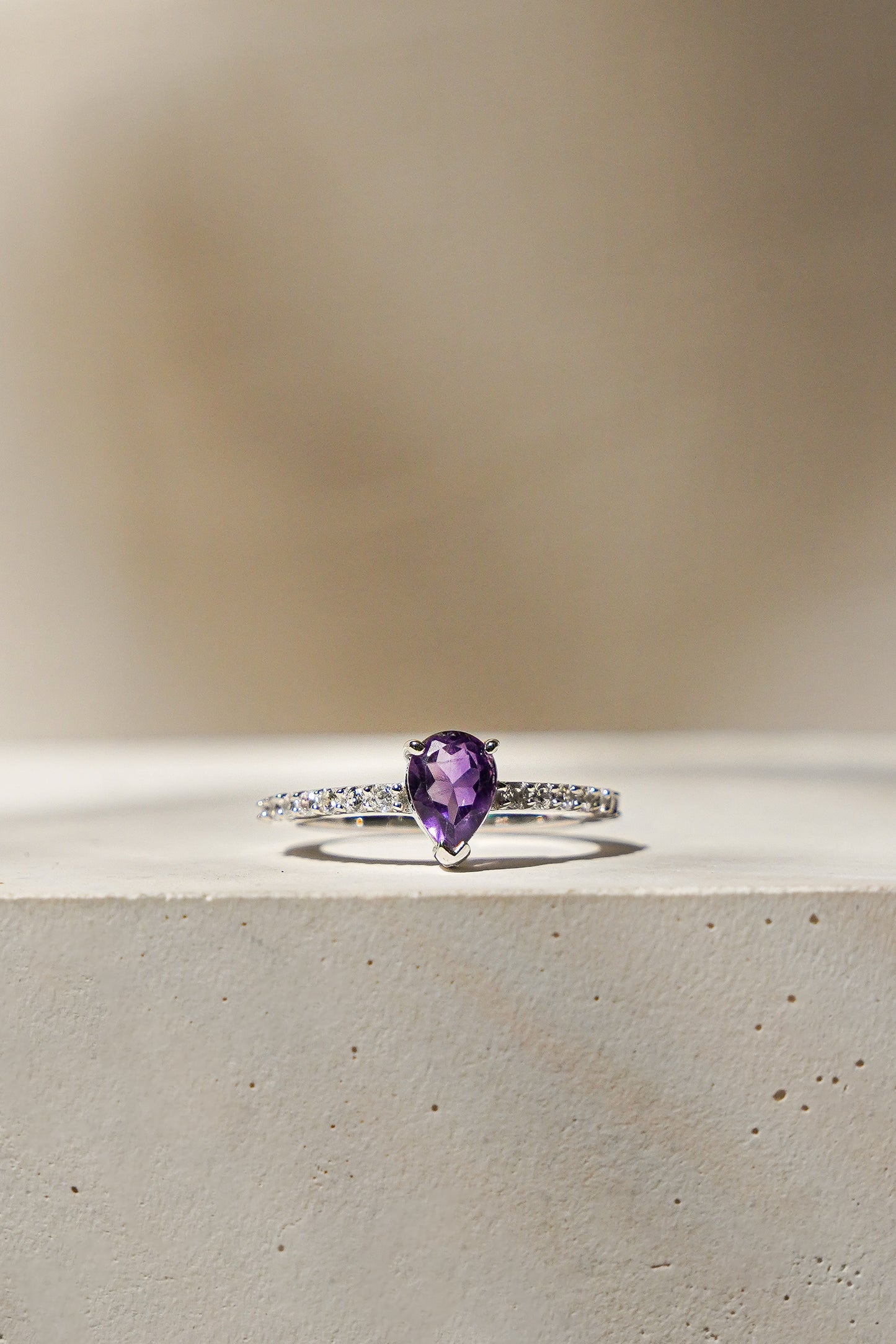 The Lily Ring - Amethyst