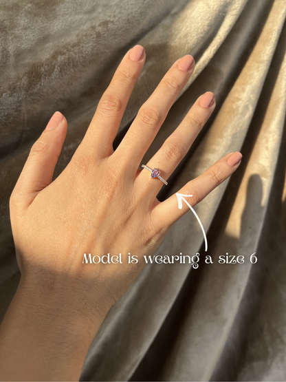 The Lily Ring - Amethyst
