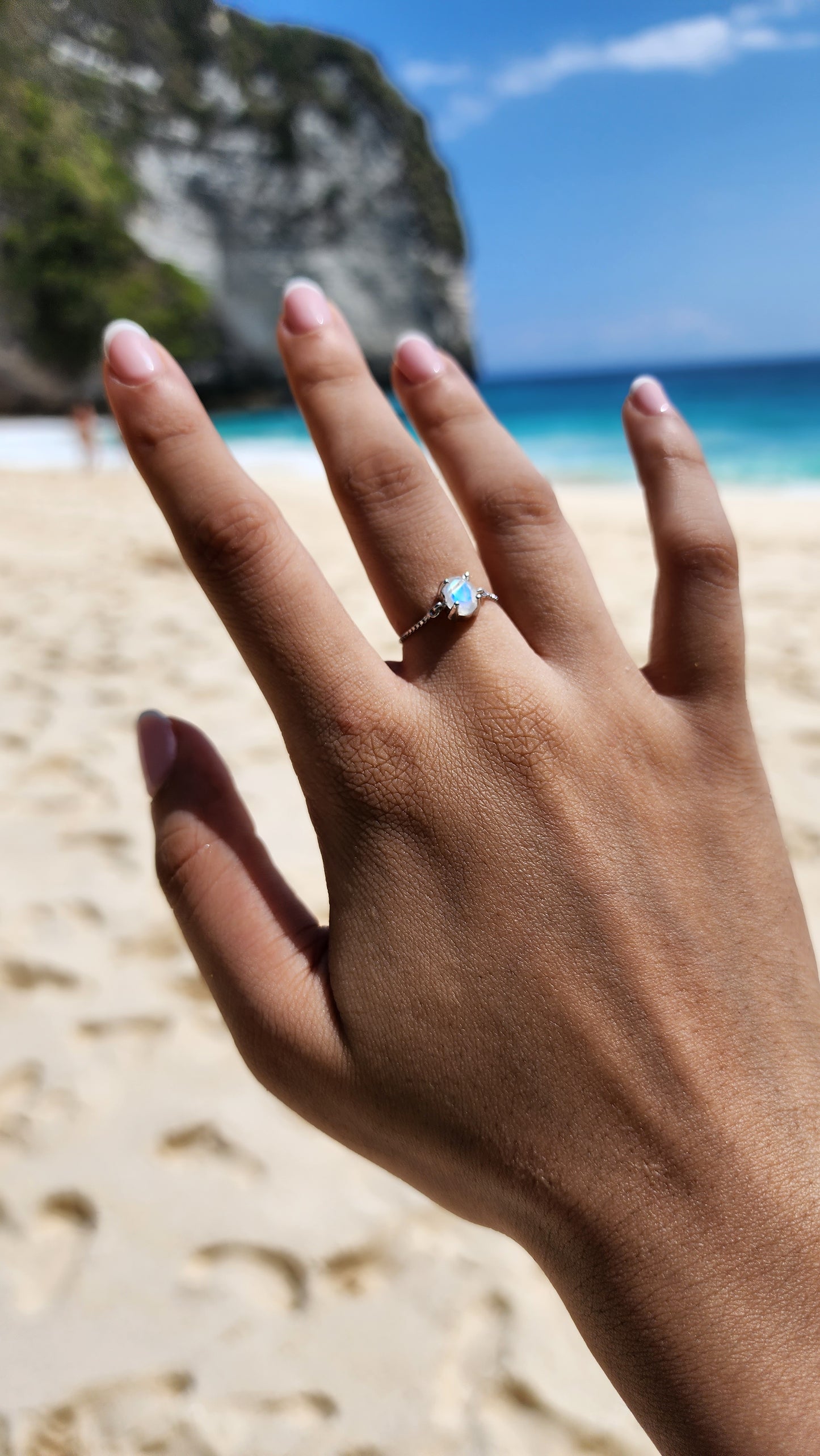 Trinity Ring - Moonstone - Protection