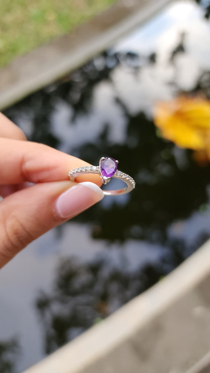 The Lily Ring - Amethyst