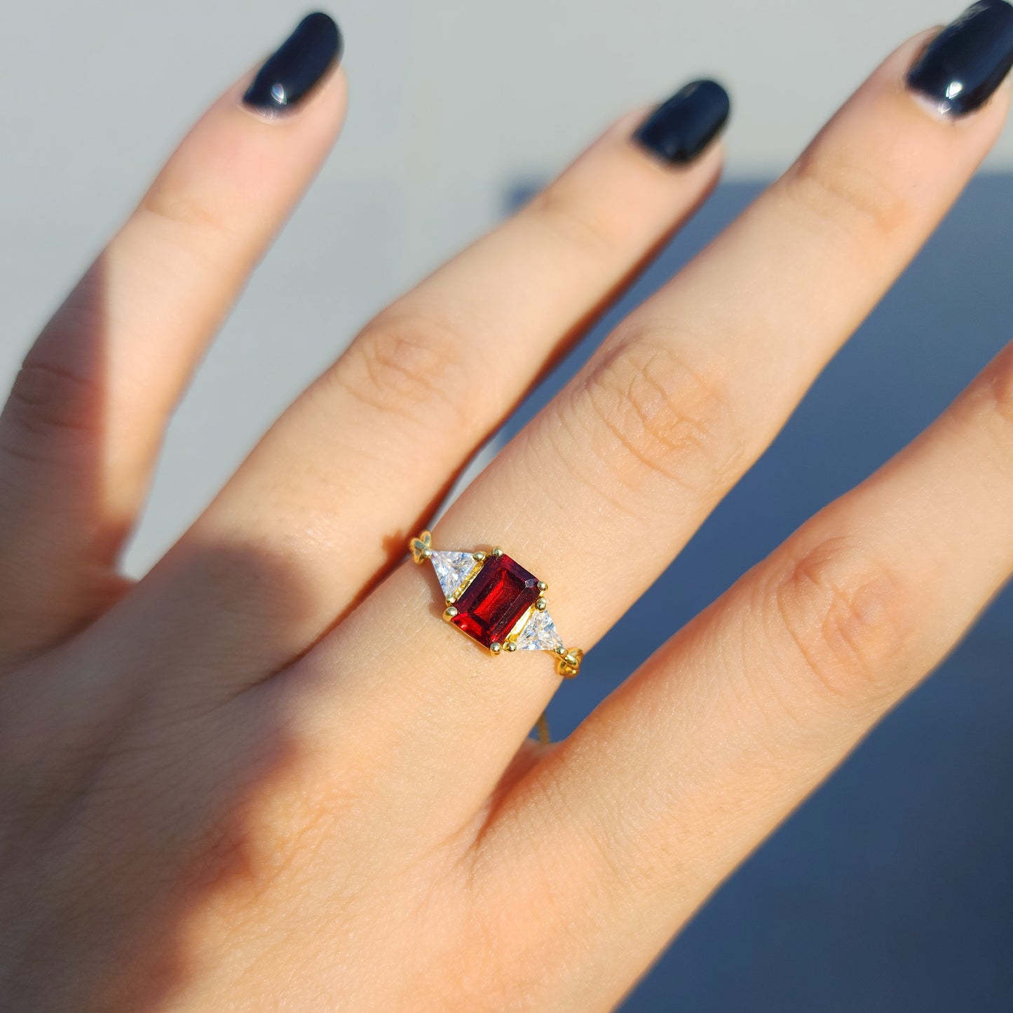 The Ambition Ring- Garnet