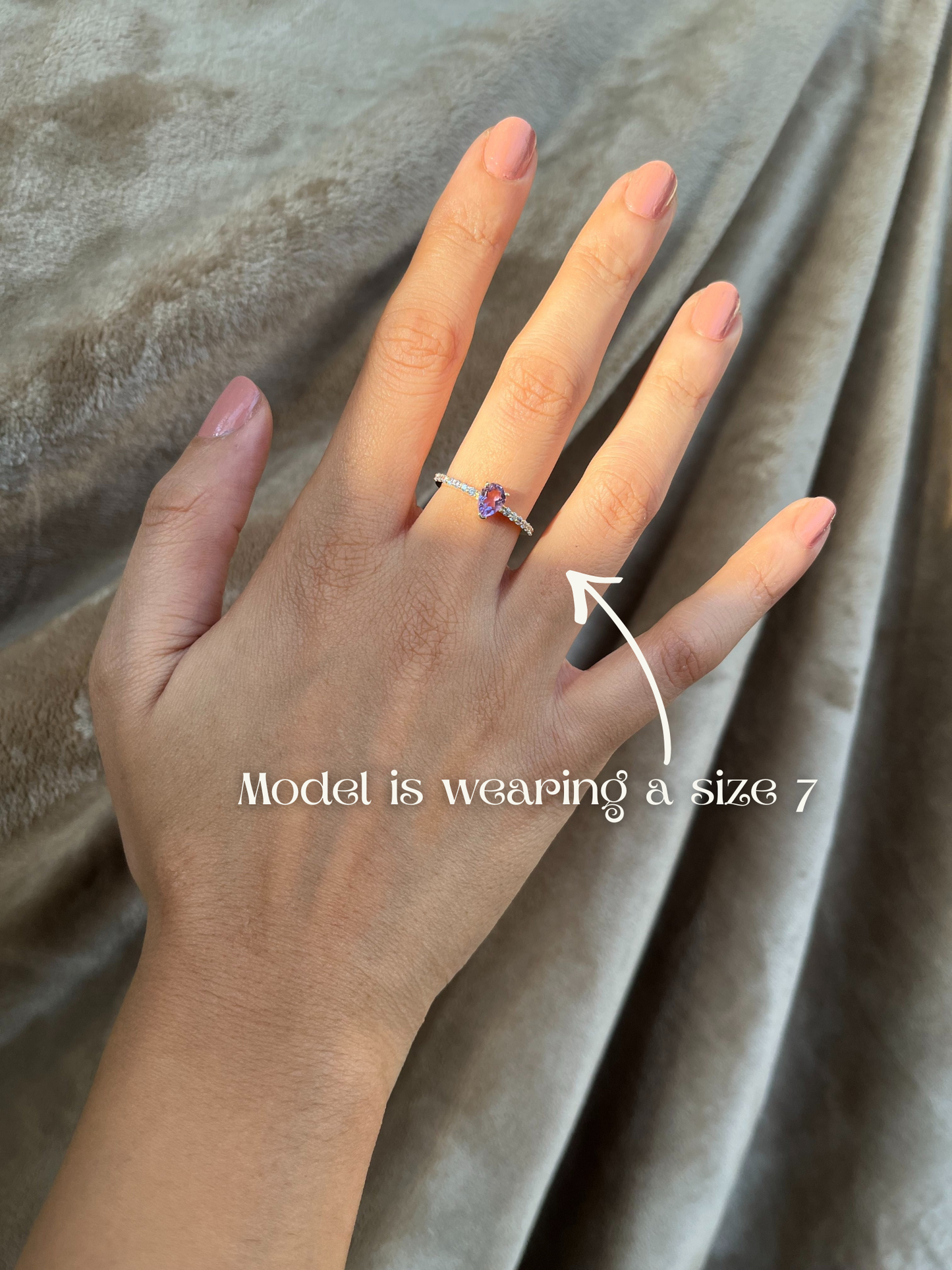 The Lily Ring - Amethyst
