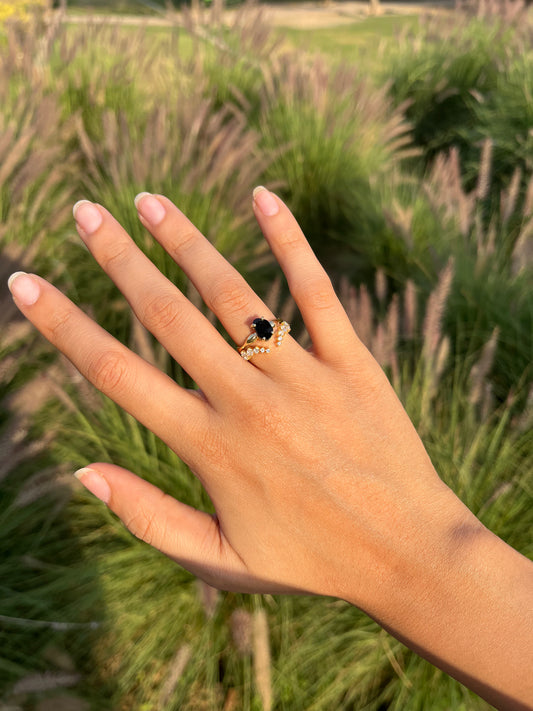 Protection Evil Eye Stack - Black Obsidian