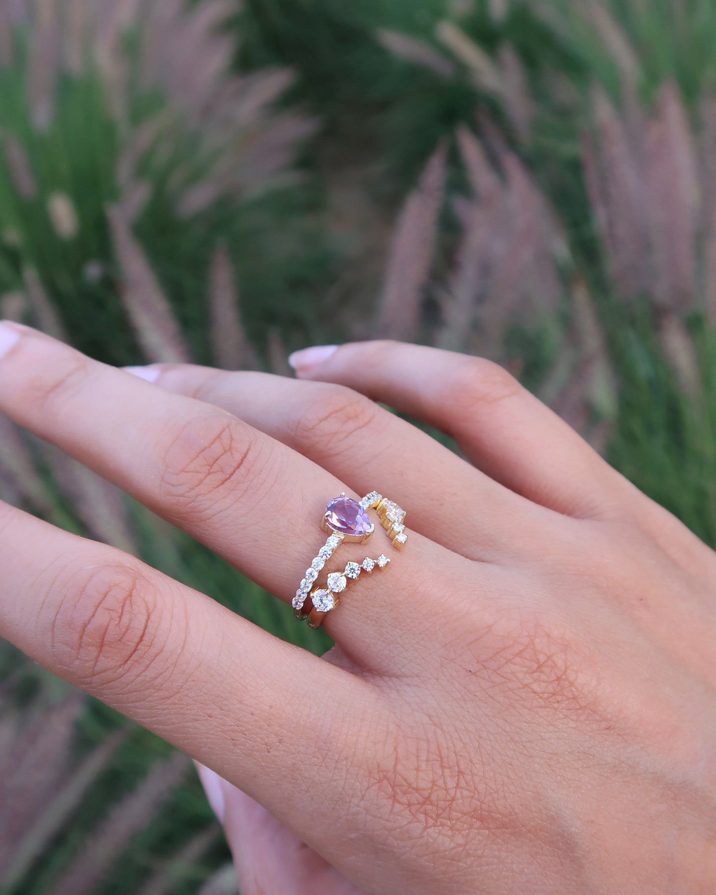 "Protected Energy" stack - Amethyst