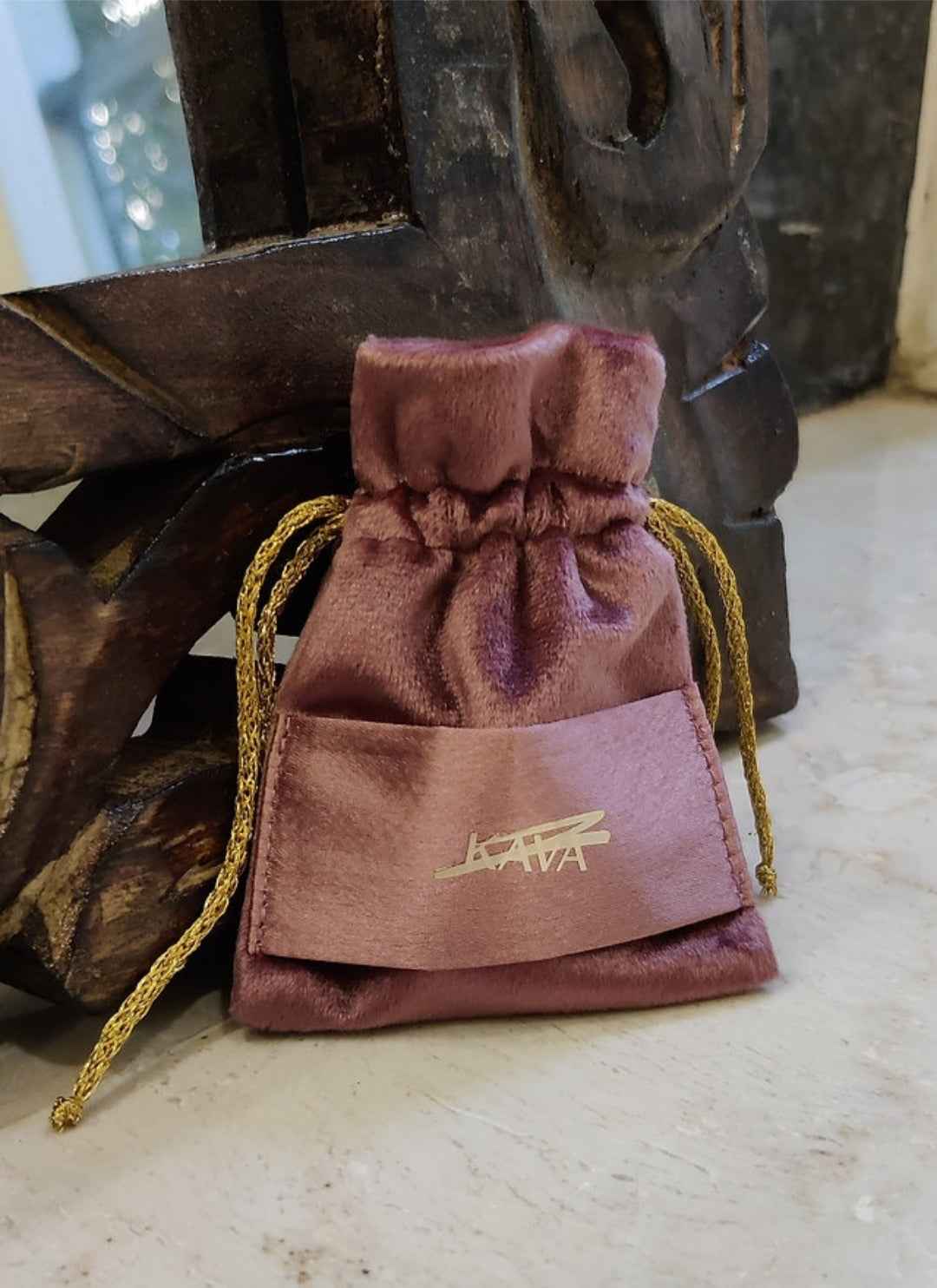 Luxurious Velvet KAVA Shop Gifting Pouch