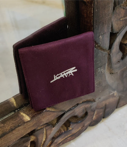 Luxurious Suede KAVA Shop Gifting Pouch