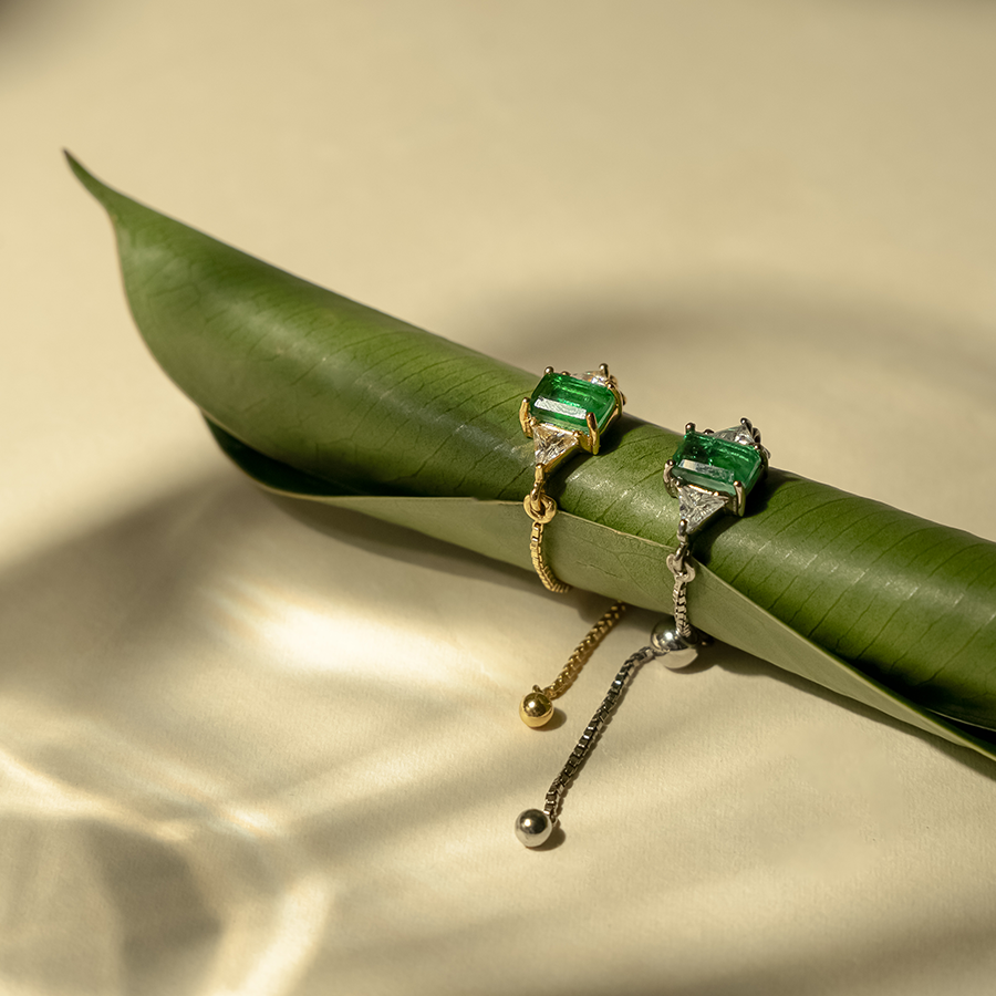 The Eclipse Ring-Zambian Emerald