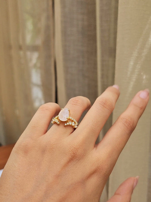 The Raw Rose Quartz Stack