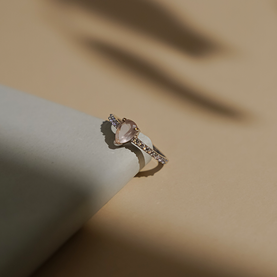 The Rose Ring - Rose Quartz